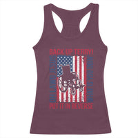 Funny Back Up Terry Put It In Reverse Racerback Tank Top Oh Lawd Jesus What Is You Doin - Wonder Print Shop