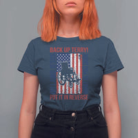 Funny Back Up Terry Put It In Reverse T Shirt For Women Oh Lawd Jesus What Is You Doin - Wonder Print Shop