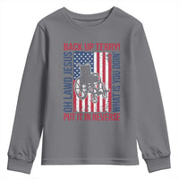 Funny Back Up Terry Put It In Reverse Youth Sweatshirt Oh Lawd Jesus What Is You Doin - Wonder Print Shop