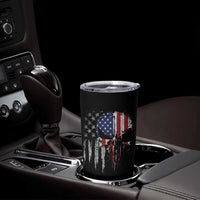 Funny 4th Of July Vintage American Flag Skull Skeleton Tumbler Cup - Wonder Print Shop