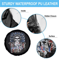 4th Of July Liberty Or Death Spare Tire Cover Statue Of Liberty Skull American Flag - Wonder Print Shop