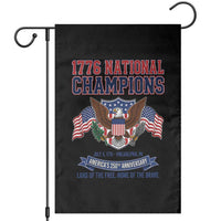 1776 National Champions 250th Anniversary USA Garden Flag Land Of The Free Home Of The Brave