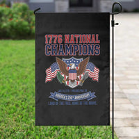1776 National Champions 250th Anniversary USA Garden Flag Land Of The Free Home Of The Brave