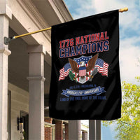 1776 National Champions 250th Anniversary USA Garden Flag Land Of The Free Home Of The Brave