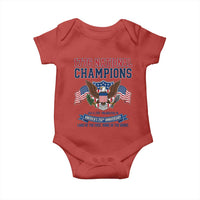 1776 National Champions 250th Anniversary USA Baby Onesie Land Of The Free Home Of The Brave