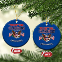 1776 National Champions 250th Anniversary USA Ceramic Ornament Land Of The Free Home Of The Brave