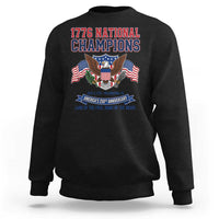 1776 National Champions 250th Anniversary USA Sweatshirt Land Of The Free Home Of The Brave