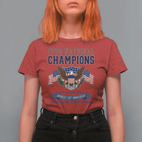 1776 National Champions 250th Anniversary USA T Shirt For Women Land Of The Free Home Of The Brave