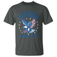 Tea Bagging England Since 1773 T Shirt Patriotic Eagle 4th of July