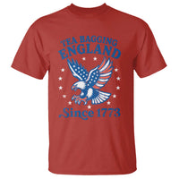 Tea Bagging England Since 1773 T Shirt Patriotic Eagle 4th of July