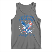 Tea Bagging England Since 1773 Tank Top Patriotic Eagle 4th of July