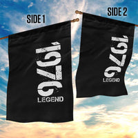 Vintage 1976 Legend Garden Flag 50th Birthday Gifts Special Milestone