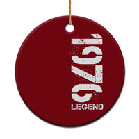 Vintage 1976 Legend Ceramic Ornament 50th Birthday Gifts Special Milestone
