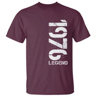 Vintage 1976 Legend T Shirt 50th Birthday Gifts Special Milestone