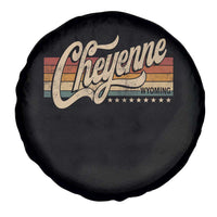Cheyenne Wyoming Pride Retro Vintage WY State Spare Tire Cover