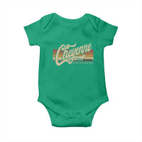 Cheyenne Wyoming Pride Retro Vintage WY State Baby Onesie