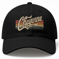 Cheyenne Wyoming Pride Retro Vintage WY State Baseball Cap