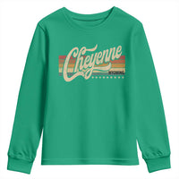 Cheyenne Wyoming Pride Retro Vintage WY State Youth Sweatshirt