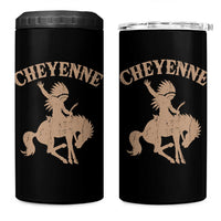 Cheyenne State Native American Cowboy Rodeo 4 in 1 Can Cooler Tumbler