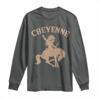 Cheyenne State Native American Cowboy Rodeo Long Sleeve Shirt