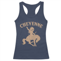 Cheyenne State Native American Cowboy Rodeo Racerback Tank Top