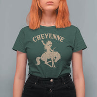 Cheyenne State Native American Cowboy Rodeo T Shirt For Women