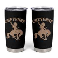 Cheyenne State Native American Cowboy Rodeo Tumbler Cup