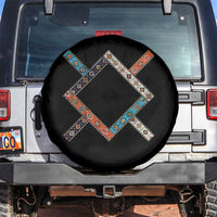 Northern Cheyenne Tribe Flag Montana Tribal Pattern Spare Tire Cover