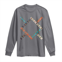 Northern Cheyenne Tribe Flag Montana Tribal Pattern Long Sleeve Shirt