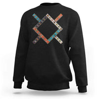 Northern Cheyenne Tribe Flag Montana Tribal Pattern Sweatshirt