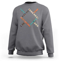 Northern Cheyenne Tribe Flag Montana Tribal Pattern Sweatshirt