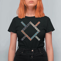 Northern Cheyenne Tribe Flag Montana Tribal Pattern T Shirt For Women