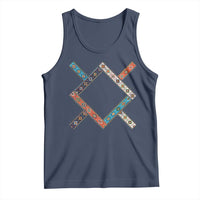 Northern Cheyenne Tribe Flag Montana Tribal Pattern Tank Top