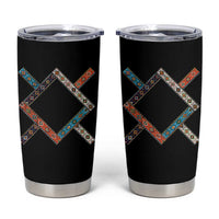 Northern Cheyenne Tribe Flag Montana Tribal Pattern Tumbler Cup