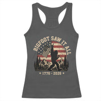 Bigfoot Saw It All 250 Years 1776 2026 4th of July Racerback Tank Top