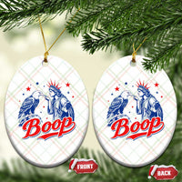 Boop Statue of Liberty and Eagle 4th of July Ceramic Ornament