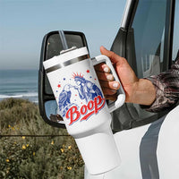 Boop Statue of Liberty and Eagle 4th of July Tumbler With Handle