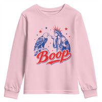 Boop Statue of Liberty and Eagle 4th of July Youth Sweatshirt