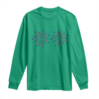 Funny Fireworks 4th of July Adult Humor Long Sleeve Shirt Just Here for The Fireworks