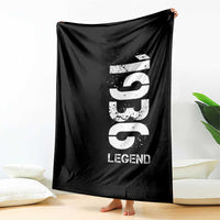 Vintage 1936 Legend Throw Blanket 90th Birthday Gifts Special Milestone
