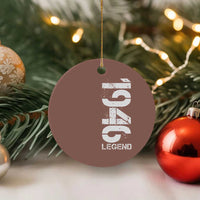 Vintage 1946 Legend Ceramic Ornament 80th Birthday Gifts Special Milestone