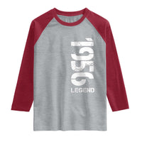 Vintage 1956 Legend Raglan Shirt 70th Birthday Gifts Special Milestone