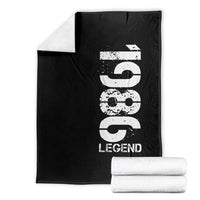 Vintage 1986 Legend Throw Blanket 40th Birthday Gifts Special Milestone