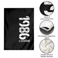 Vintage 1986 Legend Garden Flag 40th Birthday Gifts Special Milestone