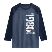 Vintage 1986 Legend Raglan Shirt 40th Birthday Gifts Special Milestone