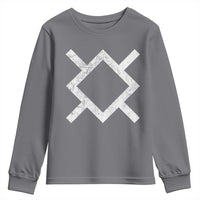 Vintage Northern Cheyenne Tribe Flag Montana Morning Star Symbol Youth Sweatshirt