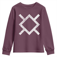 Vintage Northern Cheyenne Tribe Flag Montana Morning Star Symbol Youth Sweatshirt
