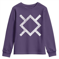Vintage Northern Cheyenne Tribe Flag Montana Morning Star Symbol Youth Sweatshirt