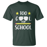 Funny Back To School T Shirt Too Cool For School Sunglasses - Wonder Print Shop
