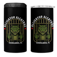 Funny Aligator Alcatraz Everglades 4 in 1 Can Cooler Tumbler Alligator Prison Alligatraz Meme - Wonder Print Shop